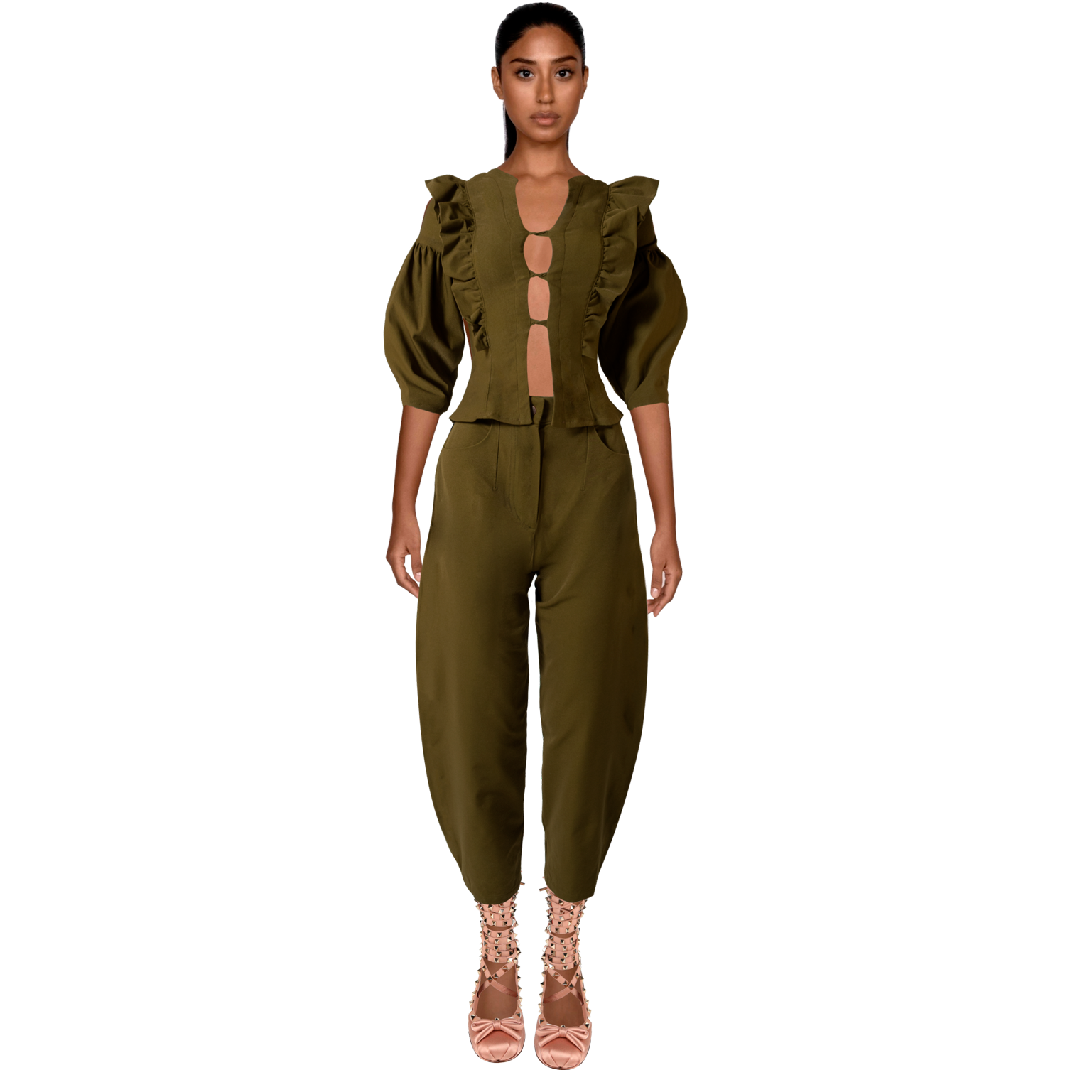 Lana Top- Army