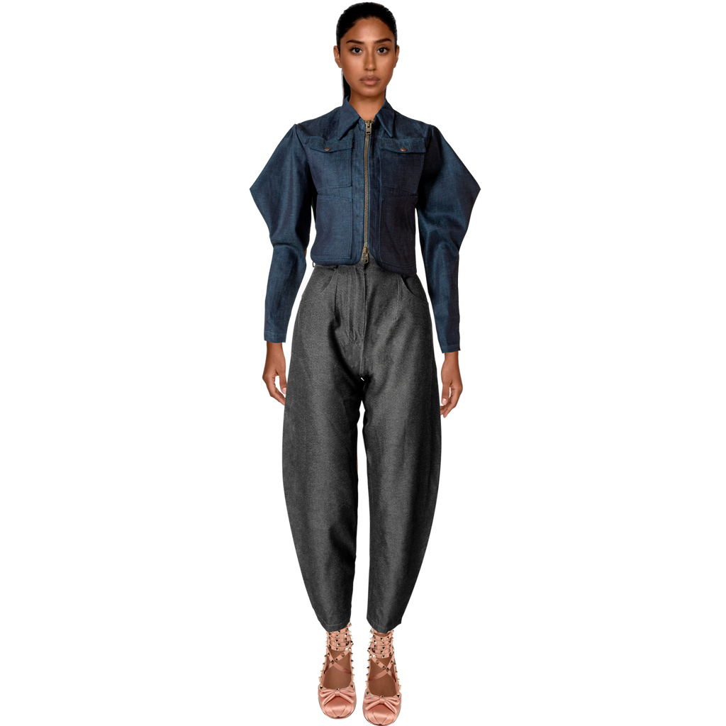 Virgina Pant-Charcoal