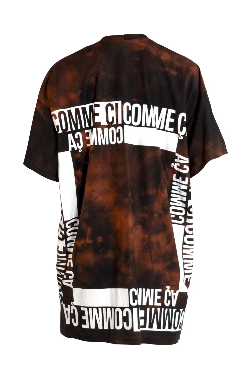 Comme Ci Comme Ca T-Shirt Dress- Bleach Dyed