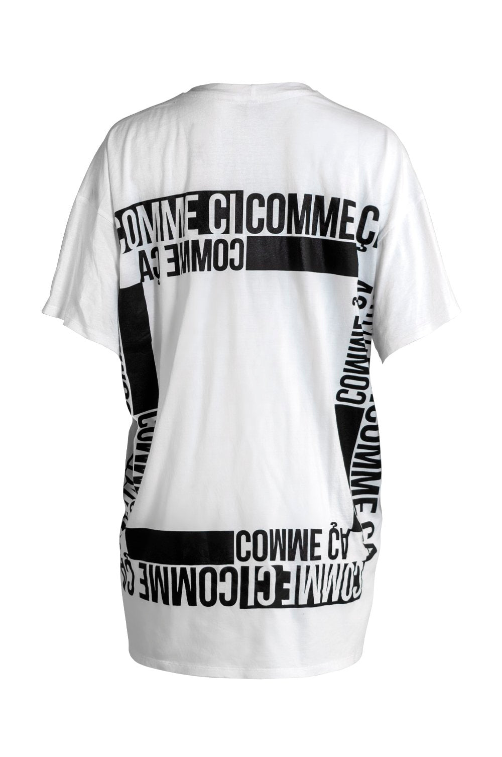 Comme Ci Comme Ca T-Shirt Dress- White