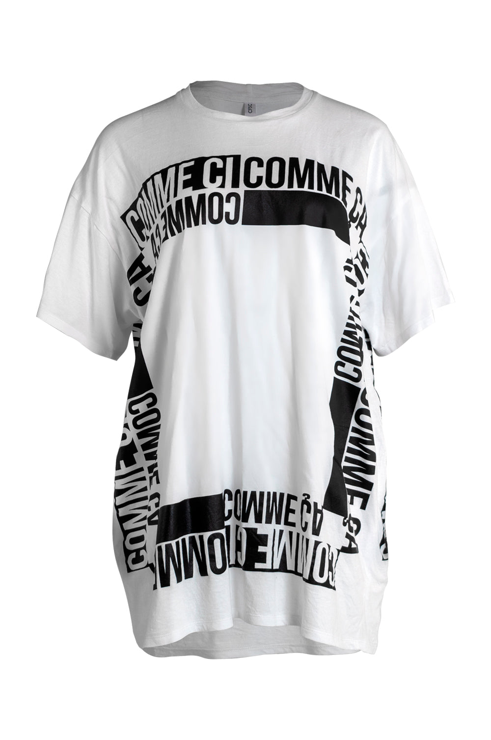 Comme Ci Comme Ca T-Shirt Dress- White